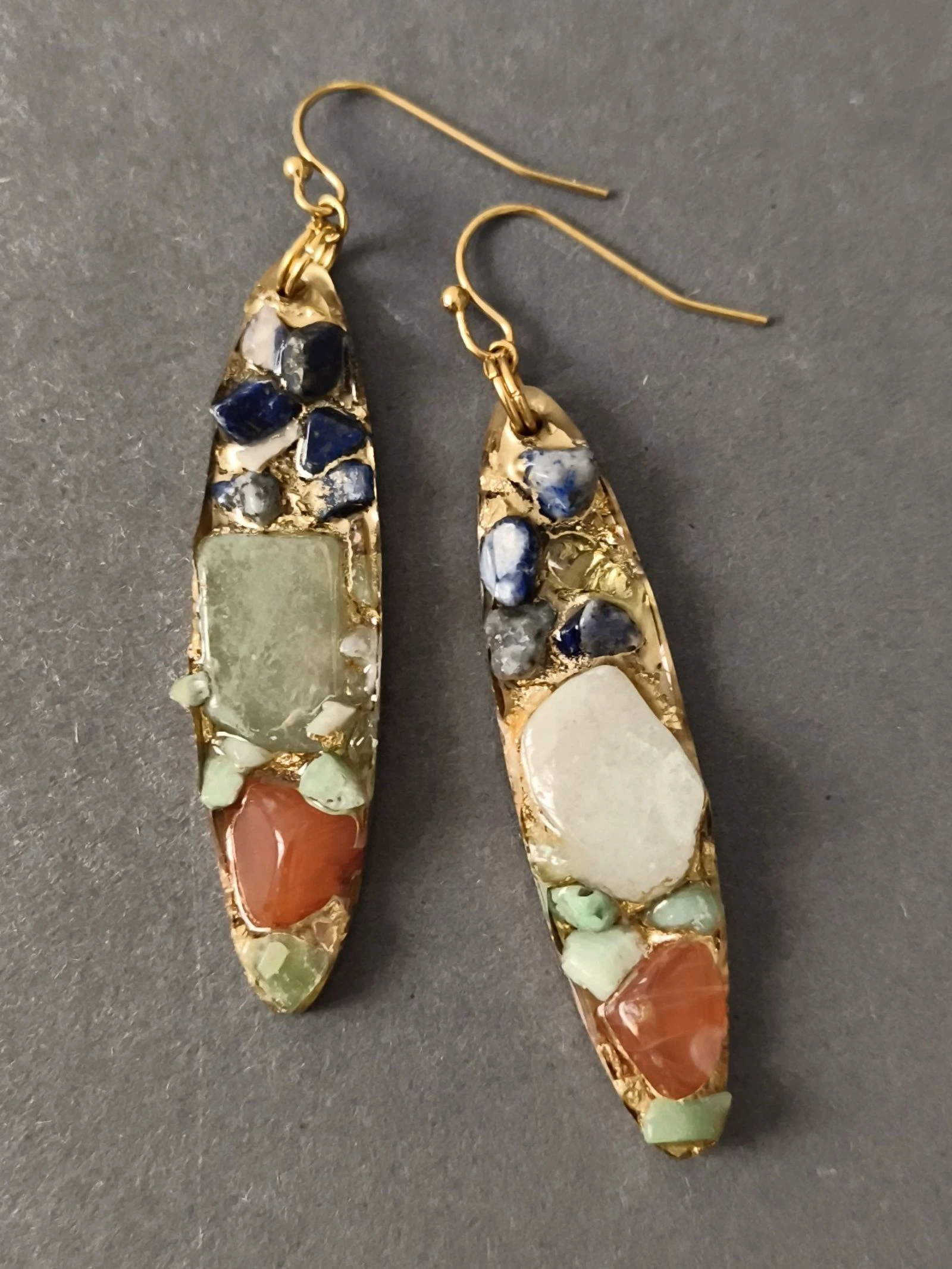 Boucles d'oreilles fabrication artisanale 
